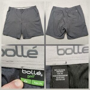 Bollé Golf Shorts Mens 40 Gray Tech Performance Polyester